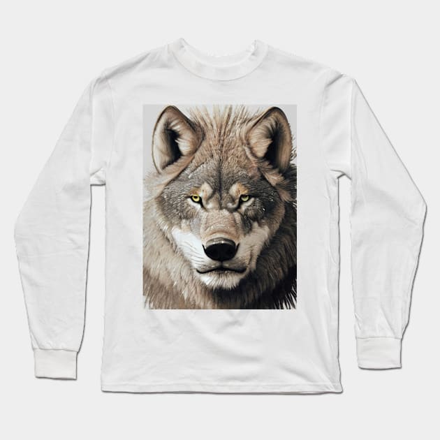 wild wolf Long Sleeve T-Shirt by JRC SHOP